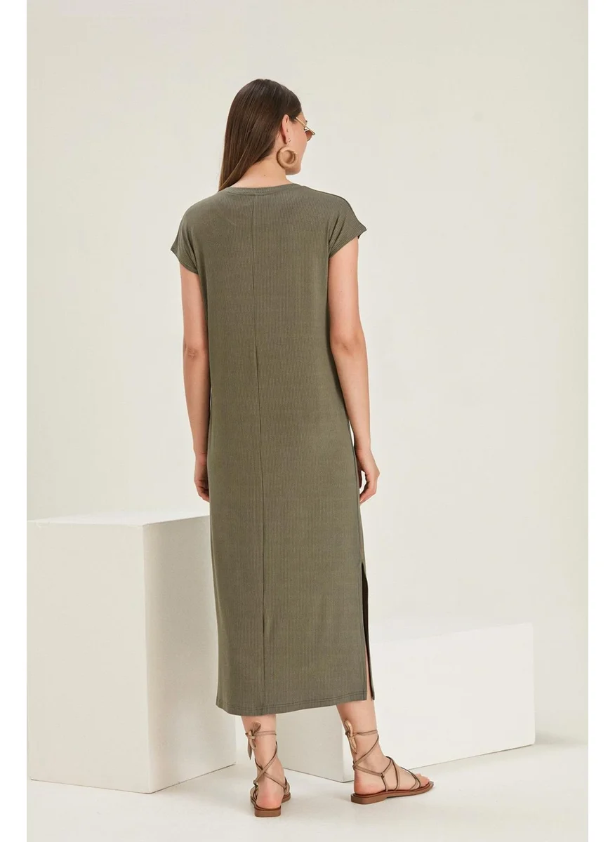 Alexander Gardi Long Dress with Slit (B20-1647)