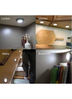 إيونتو مصابيح LED بمستشعر الحركة اللاسلكية (6 عبوات) عصا إضاءة للخزانة في أي مكان ضوء ليلي للسلالم والممرات والخزانة والمطبخ ولاصق غرفة النوم  - Image 5