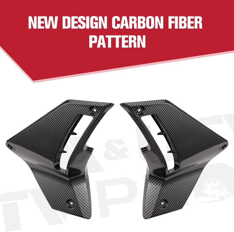 A & UTV PRO Ryker Lower Fairing Panels Kit - Carbon Fiber Pattern for Can-Am Ryker All Models - Image 5