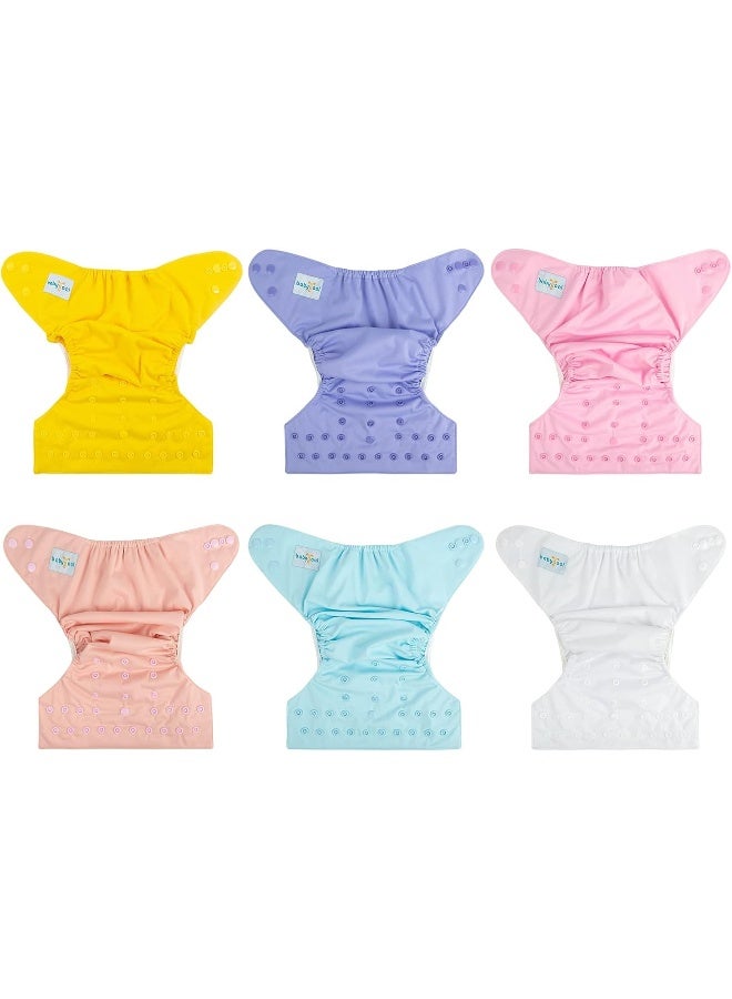 Babygoal Cloth Diaper Covers for Fitted Diapers and Prefolds with Double Gusset, Adjustable Reusable for Baby Girls - Image 5