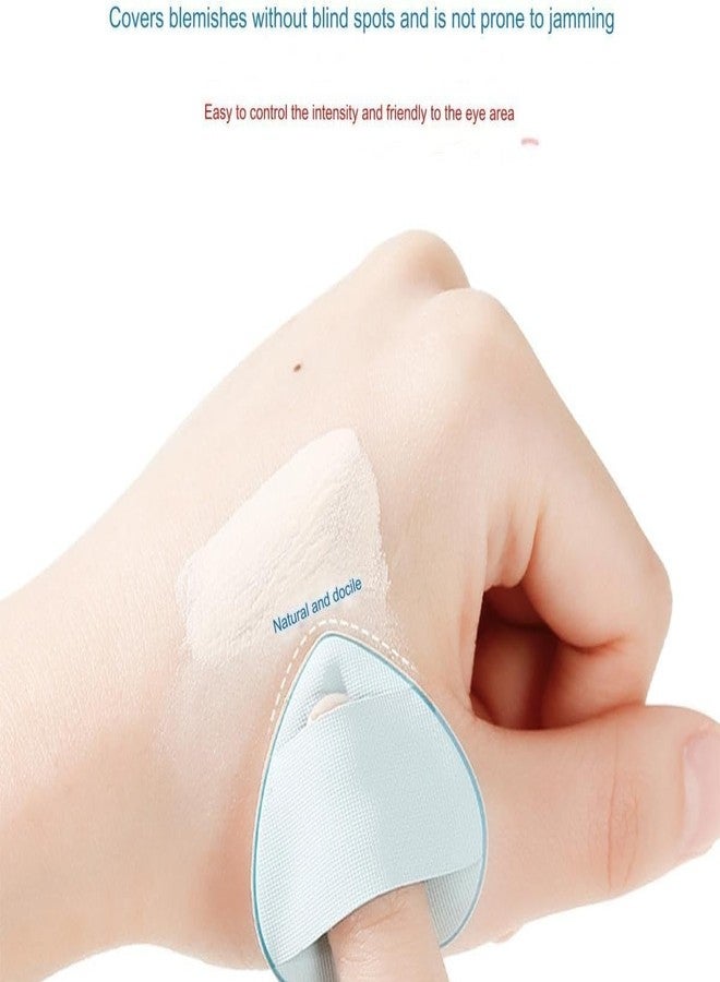 Gonegal Makeup All in One Soft Flat Foundation & concealer Brush With Mini Sponge & Mini Sponge Puff. (Set Of-3) - Image 3