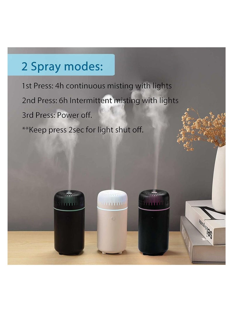 XQ Car Diffuser USB Mini Humidifier Ultrasonic Essential Oil Cool Mist Air Freshener Car Office Bedroom Home Black  - Image 4