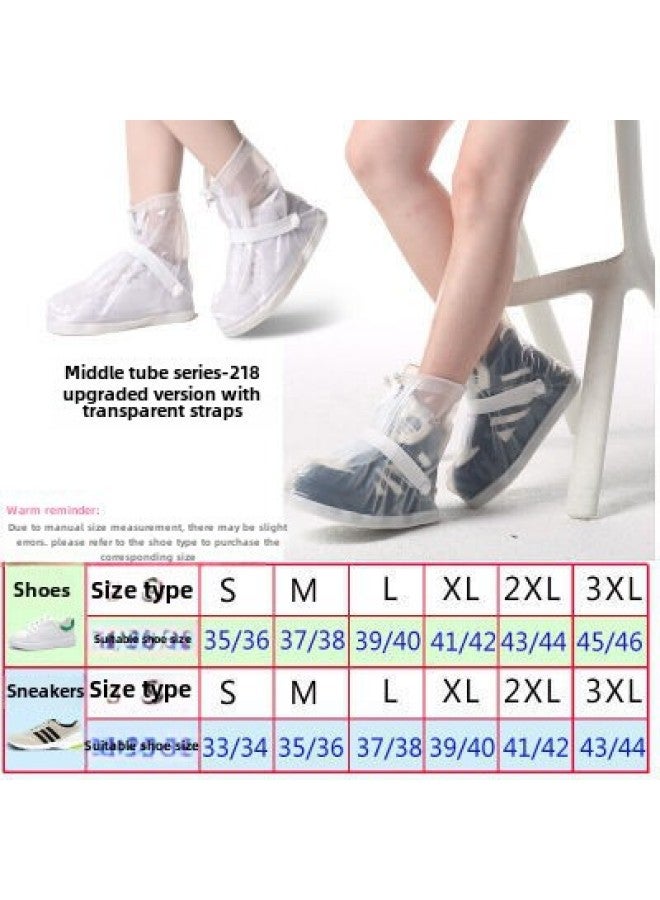 Yuyisi Covered Thickened Sole Rain-proof Shoe Cover Low-cut Pure Black Rain Shoe Cover Men's And Women's Boots