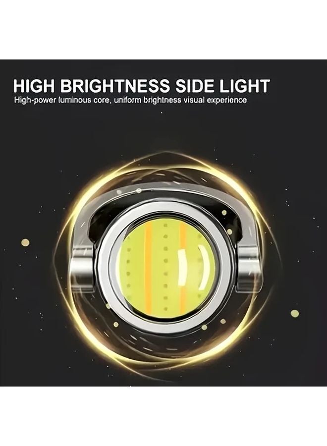 Black LED Portable Keychain Flashlight 7 Modes Type C Charging For Outdoor Camping Emergency - Image 3