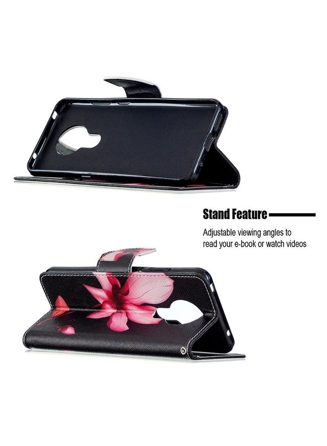 HuHa Case Cover For Nokia 5.3 Colored Drawing Pattern Horizontal Flip Leather Case with Holder & Card Slots & Wallet(Lotus)  - Image 5