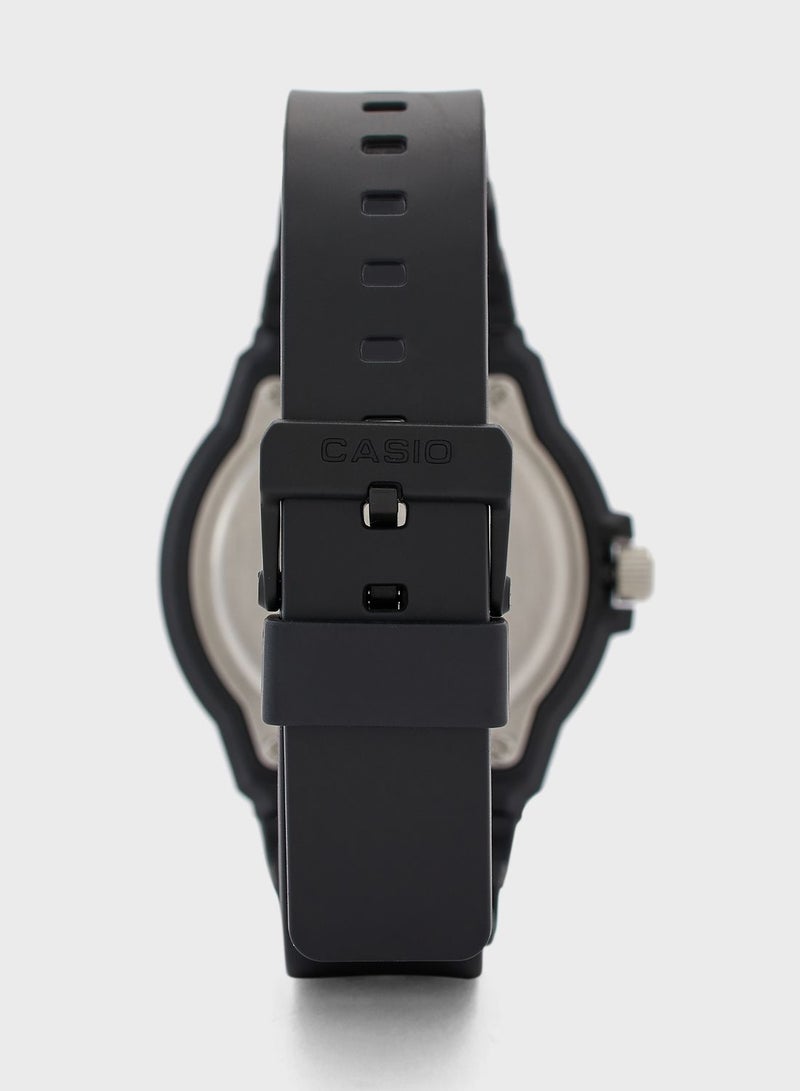 كاسيو ساعة يد بعقارب وسوار من السيليكون - Image 3