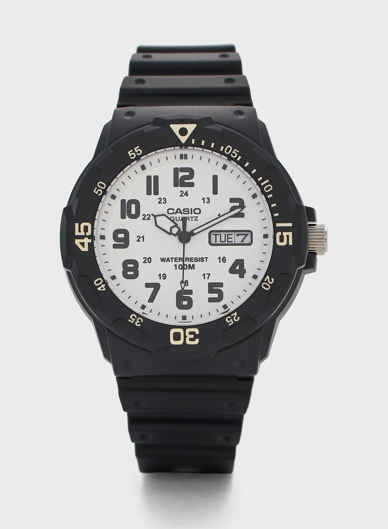 CASIO Silicone Strap Analog Watch