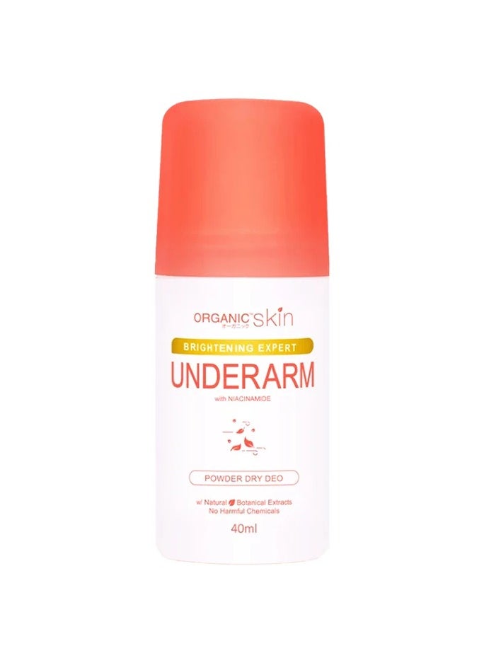 Organic skin Brightening Expert Underarm with Niacinamide Powder Dry Deo 40ml  - Image 2