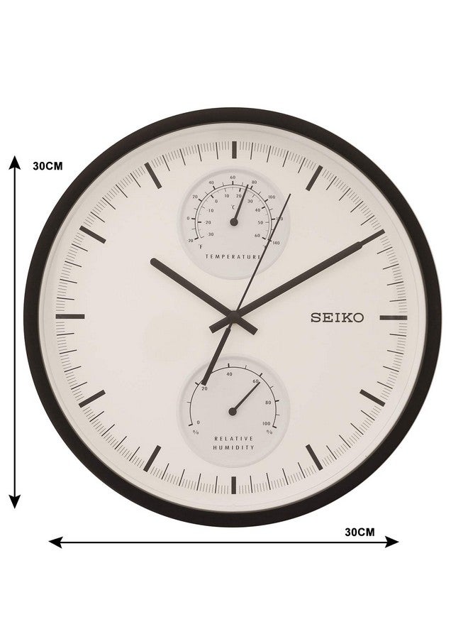Seiko Seiko Wall Clock (30.5 cm x 30.5 cm x 4.6 cm, Black, QXA525KN)  - Image 3