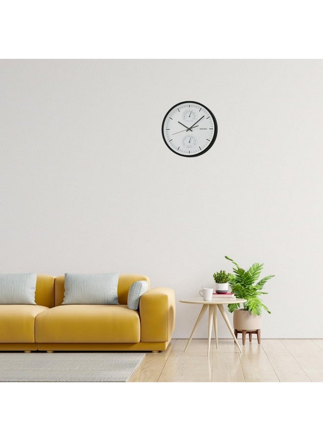 Seiko Seiko Wall Clock (30.5 cm x 30.5 cm x 4.6 cm, Black, QXA525KN)  - Image 2
