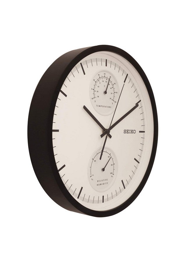 Seiko Seiko Wall Clock (30.5 cm x 30.5 cm x 4.6 cm, Black, QXA525KN)  - Image 1