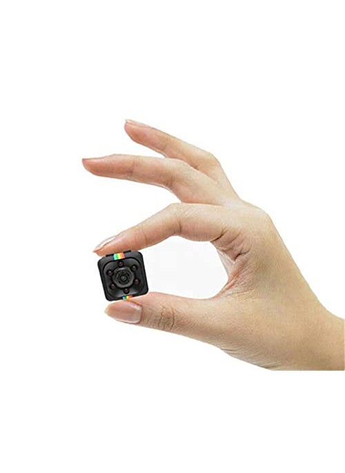 TECHNOVIEW TECHNOVIEW 1080P Mini Spy Camera with Low Light Vision Video Audio Recording for Home Indoor Outdoor Security Black  - Image 1