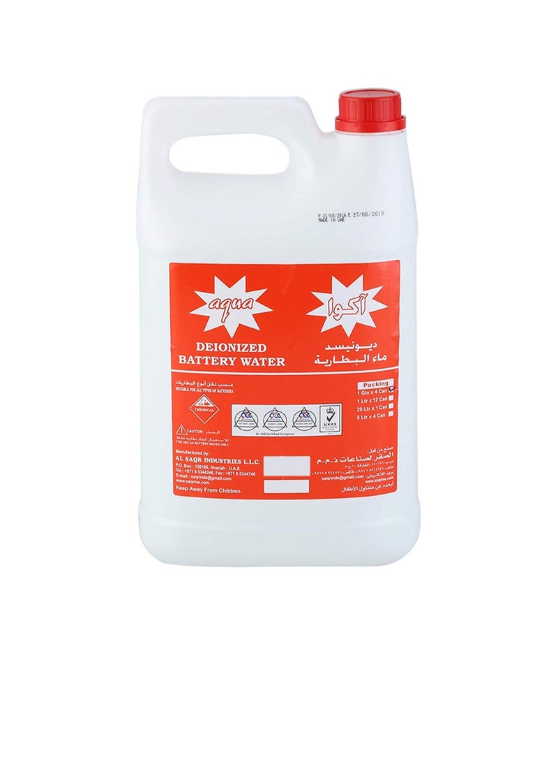 Aqua Deionized Battery Water - 3.78 l - Image 1