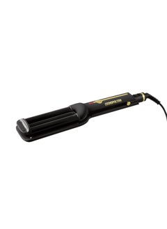 Cosmopolitan Cosmopolitan Hair Waver Curling Iron 3 Barrel Curling Wand Wavy Hair Curler CeramicCoated Triple Barrel Styler for Beach Waves Portable Curling Tongs for Men  Women Travel  Home  Black  Gold 