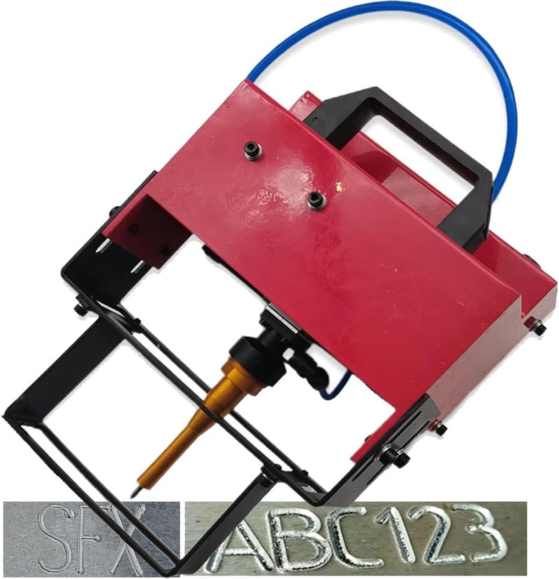 Pneumatic Marking Machine Metal Engraving Machine Depth, Pneumatic Dot Peen Marking Machine for Letters Serial Number VIN Code Chassis Number Date - Image 1