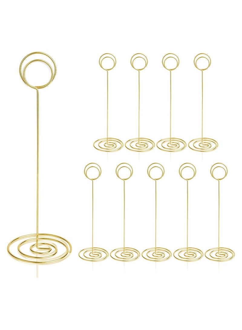 RARELY 10pcs Tall Table Card Holders Table Number Holders Table Picture Stand Wire Photo Holder for Place Cards Wedding Party  - Image 1
