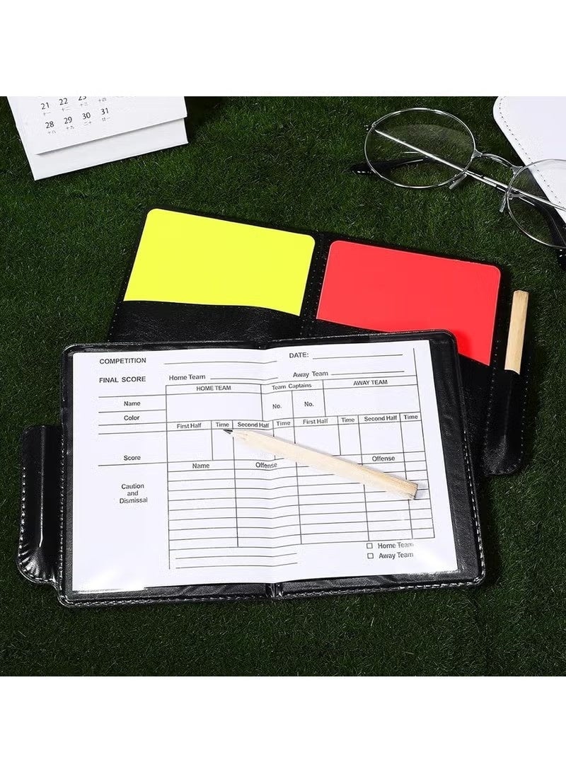 2 Sets Of Soccer Referee Card Yellow and Red Card Metal Soccer Referee Whistle Football Referee Equipment, for Football Soccer Volleyball Sports Gam - Image 3