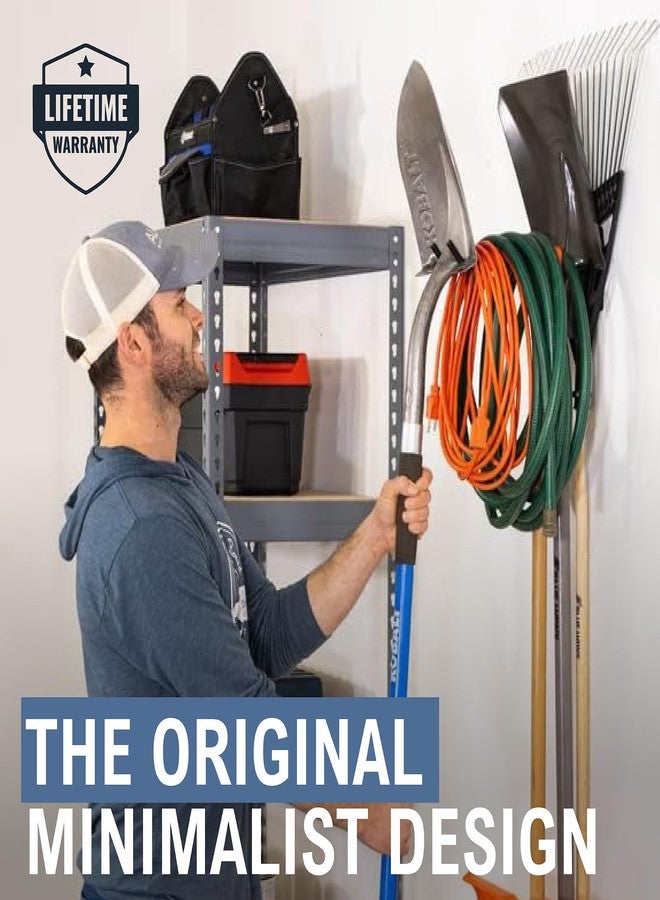 StoreYourBoard Garage Garden Tool Wall Mount Hook, Garage Organization and Storage, Shovel & Rake Hangers Yard Tool Rack, Industrial Steel Holds 50 Pounds - Image 2