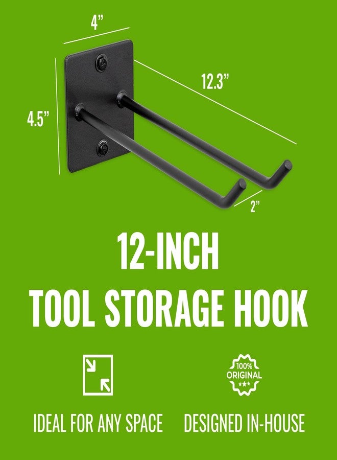StoreYourBoard Garage Garden Tool Wall Mount Hook, Garage Organization and Storage, Shovel & Rake Hangers Yard Tool Rack, Industrial Steel Holds 50 Pounds - Image 4