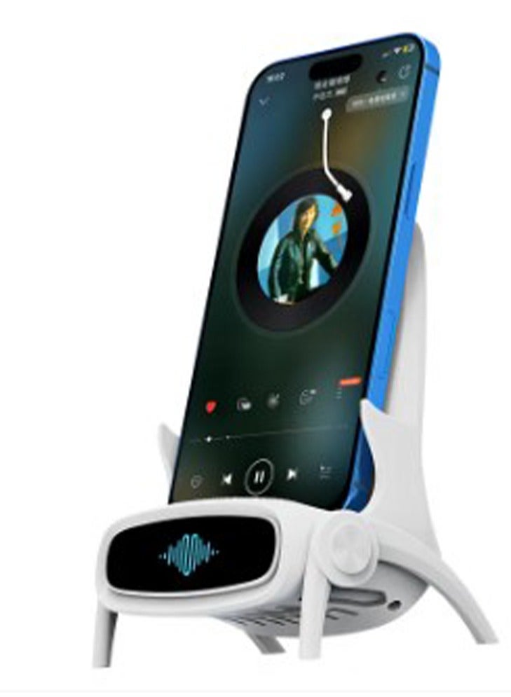 Loquat New small fan desktop chair magnetic mobile phone charger, bracket wireless universal amplifier, mobile phone wireless charger, suitable for Apple Huawei Xiaomi mobile phone - Image 2