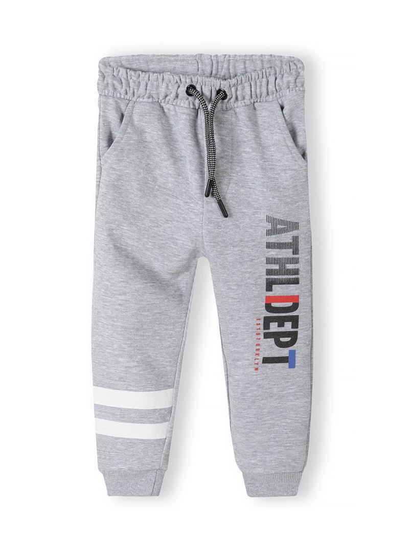 مينوتي بنطال رياضي أولادي للأطفال بطبعة جانبية ورباط خصر - Image 1