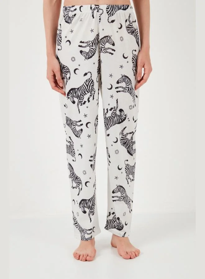 Lela  Lela Patterned Short-Sleeved Shirt Collar Woven Regular Fit Pajama Set for Women PAJAMAS SET 6571010 for Women | Best Price UAE