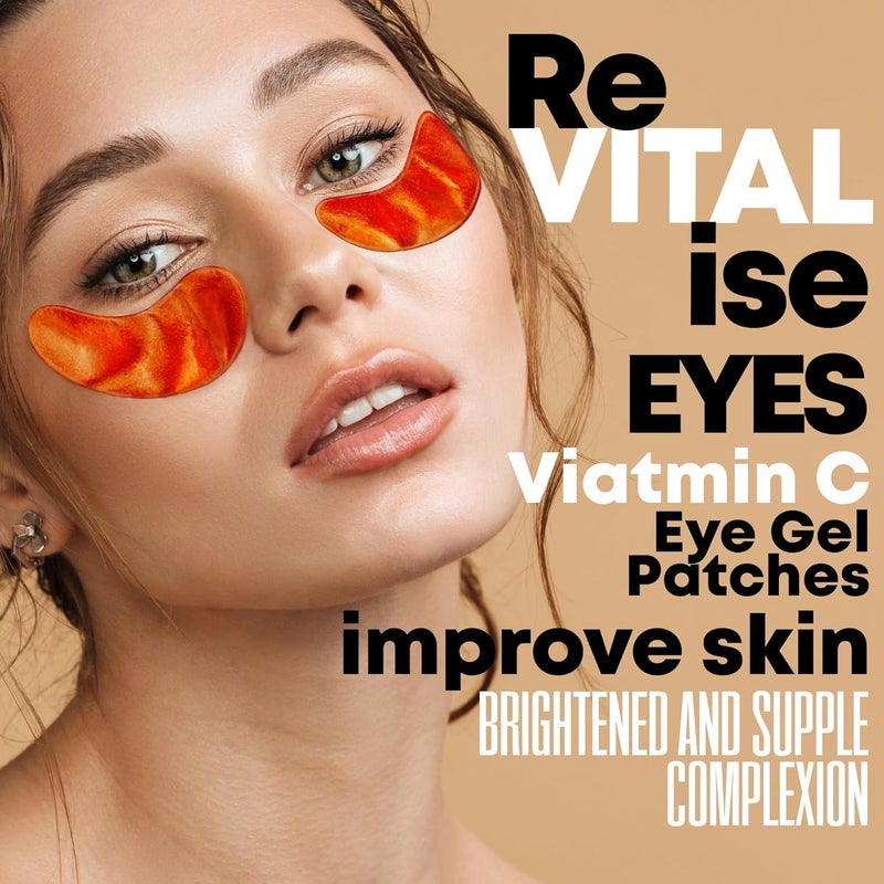 W7 Vitamin C Booster Set Brightening Skincare Essentials for Glowing Energized Skin Includes Luminous Serum Vitamin C Face Mask Under Eye Gel Patches 5 Pairs - Image 5