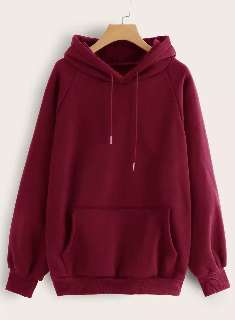 هودي بأكمام راجلان وجيب الكنغر - Image 1