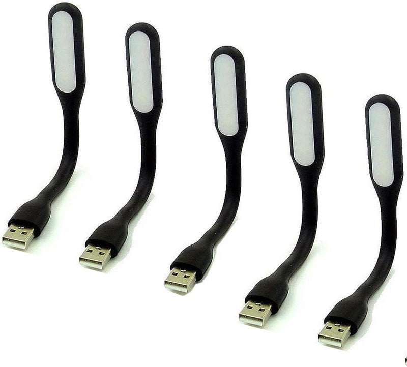 MaiJin Flexible Mini USB LED Lamp for Laptop PC Outdoor Low Consumption Gift Night Book Reading (Black) - Image 5