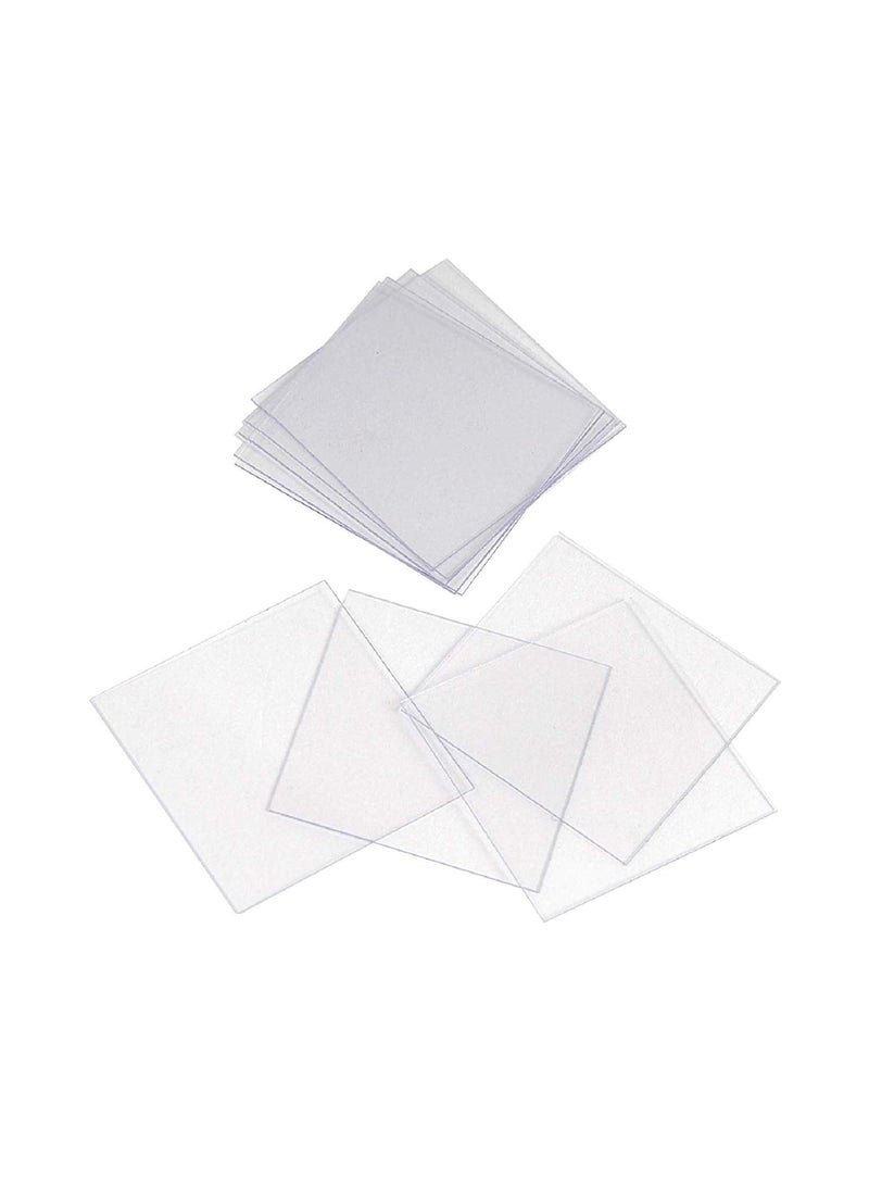 AmScope AmScope  Square Glass Microscope Cover Slips 22mm x 22mm Cover Slides  Pack of 100  CSS22100  - Image 2