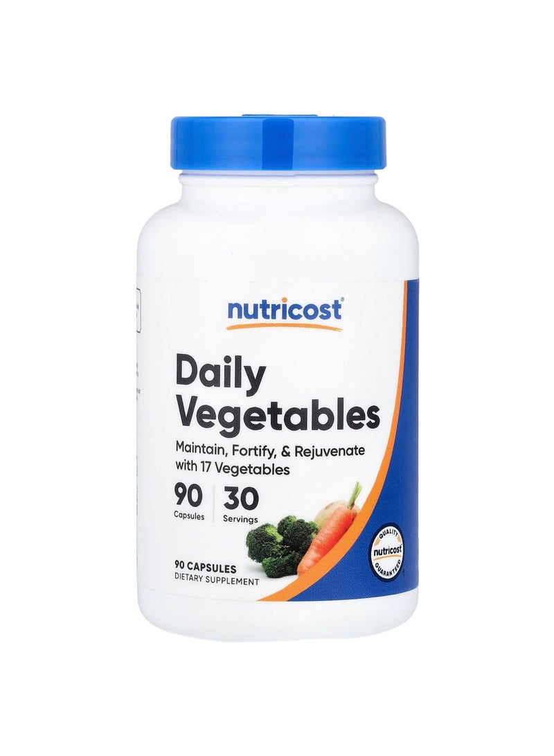 Nutricost Daily Vegetables, 90 Capsules