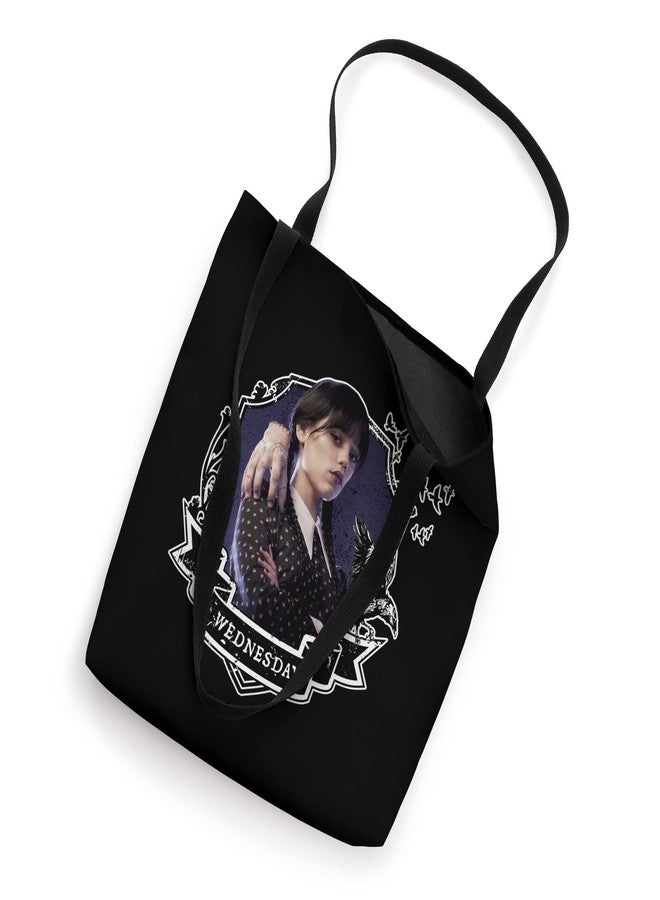 Wednesday Nevermore Frame Wednesday Tote Bag 16 inches - Image 2