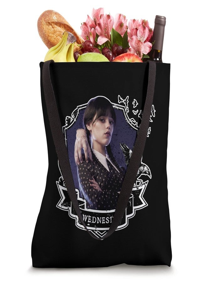 Wednesday Nevermore Frame Wednesday Tote Bag 16 inches - Image 4
