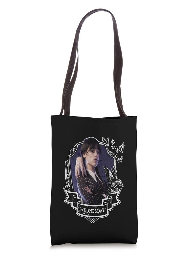 Wednesday Nevermore Frame Wednesday Tote Bag 16 inches - Image 1