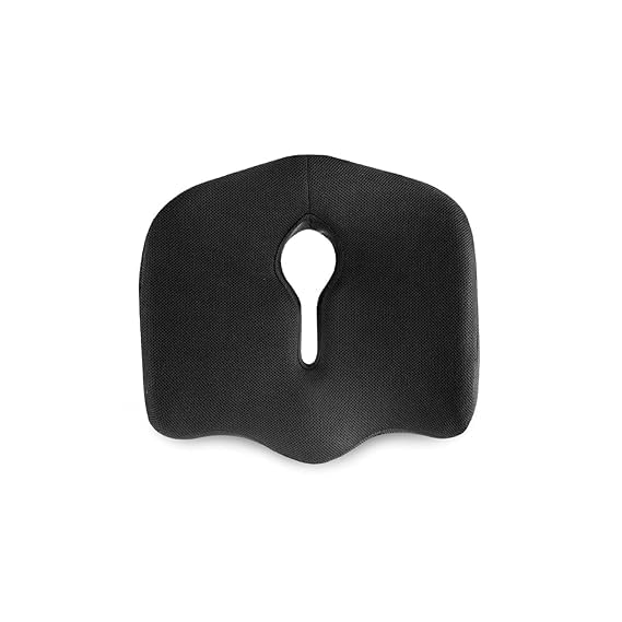 Vocal Enterprise Memory Foam Seat Cushion Black Ergonomic Design for Office Chair Coccyx Support - Image 4