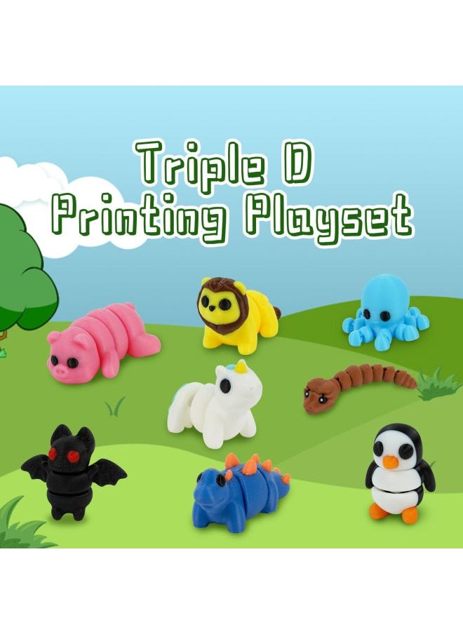 3D Printing Animal Toy Suit-handicraft Ornaments Creative Hand-made Animal Joint Activity Model Toy-Colour:Little Lion-5cm  - Image 3