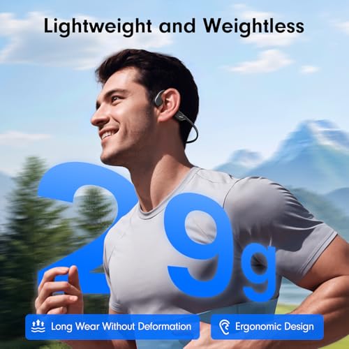 Yomdud Bone Conduction HeadphonesOpen Ear HeadphonesWireless Headphones with MicBluetooth 5410H Playtime IPX5 WaterproofSports Headphone for Running Outdoor - Image 3