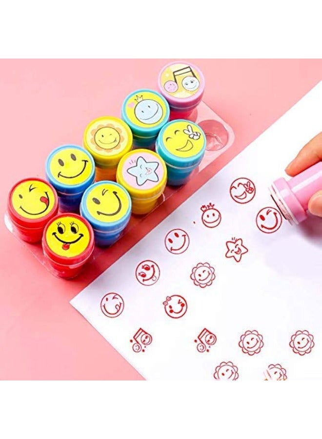 TOY GARDEN 20 PCS Kids Stamps Set – Emoji & Motivational Reward Stamps for Teachers, Parents & Students, Self-Inking Stamp Gift for School or Home - Image 4