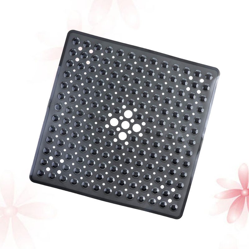 2pcs 53x53cm Non- Floor Mat Foot Pad Bathroom Door Mat Shower Floor Pads Bathroom Accessories Black - Image 4