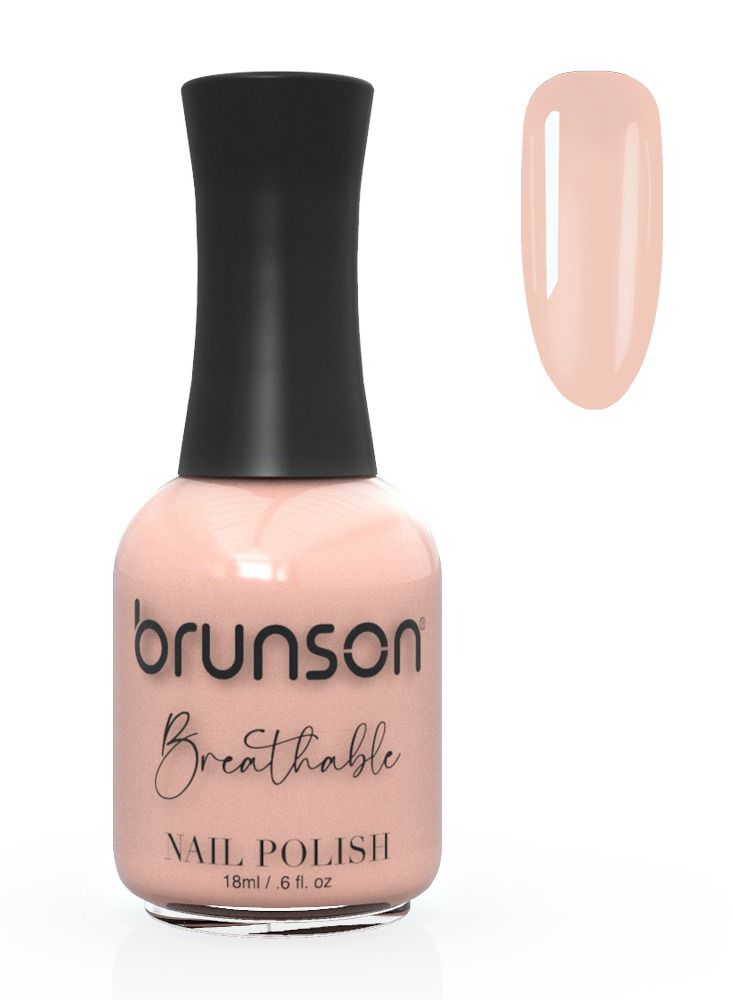 brunson Nail Lacquer 18ml Breathable Nail Polish Halal Nail Polish Wudu friendly Quick Dry long lasting but easy peel off Glossy Shine Water Based Nail Enamel No Need UV LED Lamp No curing Nail Paint