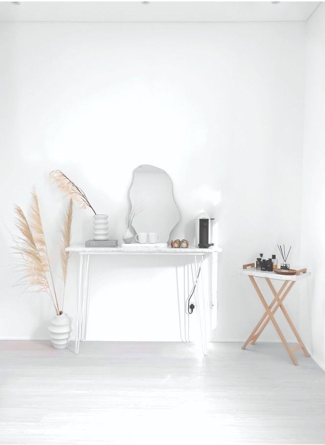 Sement CRACKED EDGE CONCRETE TABLE - WHITE  - Image 2