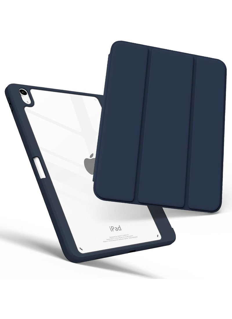 إيفو غطاء حماية هجين مع حامل قلم (الجانب الأيمن) لجهاز iPad الجيل العاشر مقاس 10.9 بوصة - أزرق غامق  - Image 1