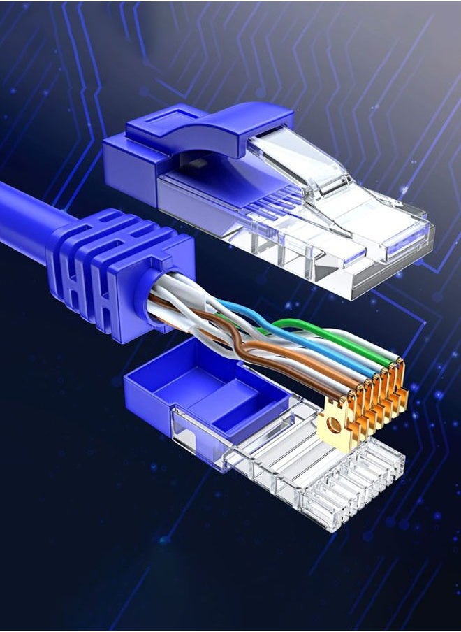 Taimi - 5-Piece Cat 5 Ethernet Cable 2 meter 100% Pure Copper  Cable LAN Cable Internet Cable, Patch Cable and Network Cable - Image 1
