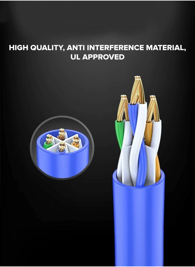 Taimi - 5-Piece Cat 5 Ethernet Cable 2 meter 100% Pure Copper  Cable LAN Cable Internet Cable, Patch Cable and Network Cable - Image 1