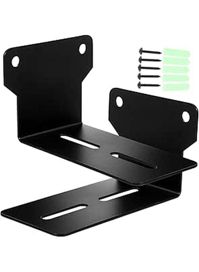 Universal Slim Speaker Wall Mount Adjustable Bracket for TV Home Audio Systems - Image 1