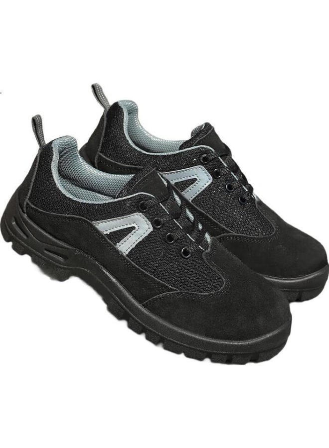 Shield King Safety Shoes Men And Women Anti-Smashing Insulated Electrician Shoes Breathable Nubuck Leather Lightweight Sports Work Shoes 2731-D 43 - Image 1