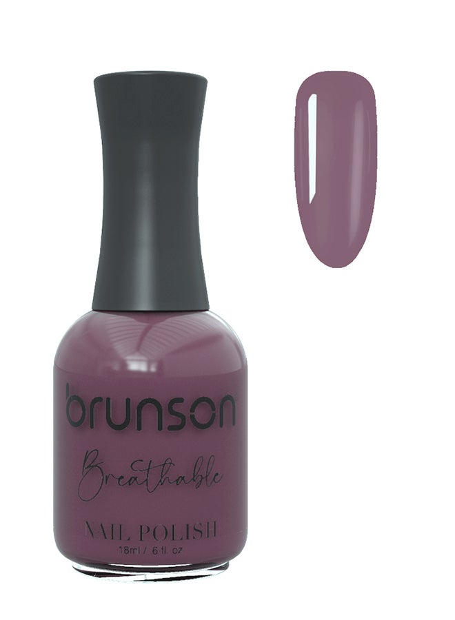 brunson طلاء أظافر قابل للتنفس طلاء أظافر حلال مناسب للوضوء سريع الجفاف نباتي طويل الأمد وسهل التقشير 18 مل BH281