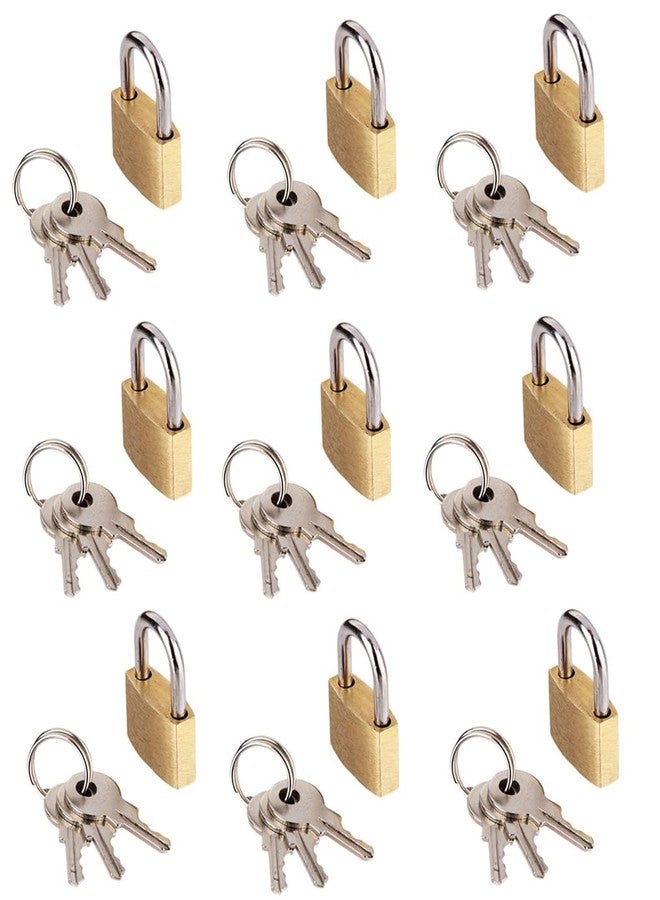 TOOLBUX أقفال صغيرة من تولبوكس مع مفاتيح، أقفال صغيرة للأمتعة، حقائب الظهر، حقائب الصالة الرياضية، صندوق المجوهرات، المذكرات، قفل أمان، قفل سفر (10 قطع). - Image 1
