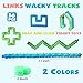LaRandom 36 Pcs 24 Links Fidget Wacky Tracks Toys Bulk Glow in The Dark Snap Fidgets Snake Click Sensory Toys Puzzles for Kids Classroom School Adults Autism Stress Relief Party Bag Fillers - Image 4