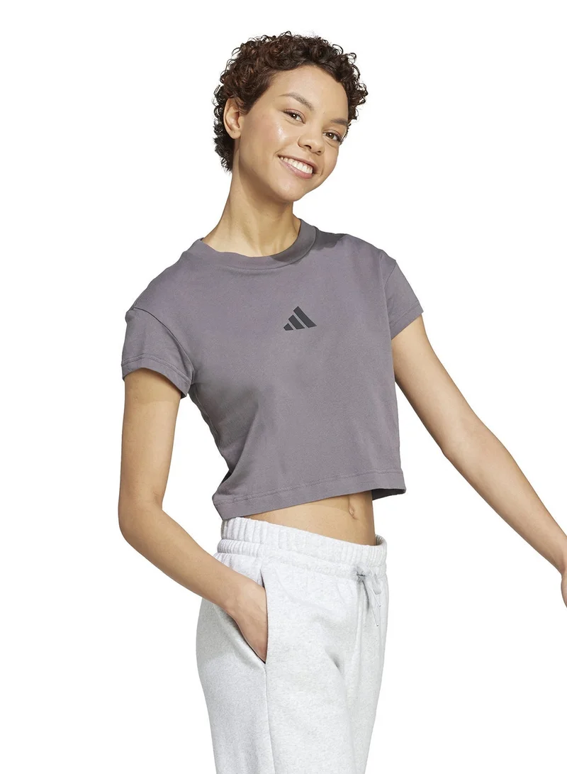 اديداس تيشيرت أطفال بشعار صغير أيقونات المستقبل